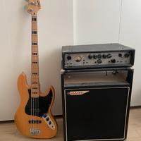 Squier Jazz Bass e Ashdown Mag 300 Evo