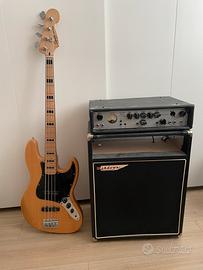 Squier Jazz Bass e Ashdown Mag 300 Evo