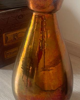 Vaso in ceramica  Gatti R. Faenza  Iridescente