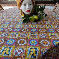 Tovaglia da tavolo stile sicilia siciliano 150x270