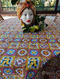 Tovaglia da tavolo stile sicilia siciliano 150x270