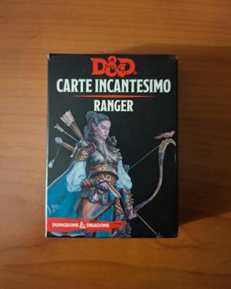 Carte incantesimo Ranger dnd d&d dungeon 5e ded