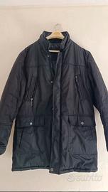 cappotto nero invernale uomo