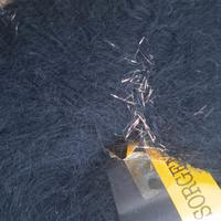 gomitoli di lana misto mohair color nero