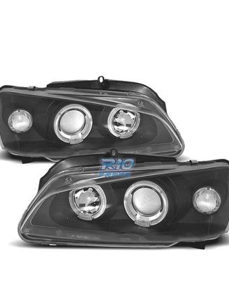 FARI PER PEUGEOT 106 96-05 ANGEL EYES FONDO NERO