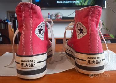 Converse All Star Rosse numero 37