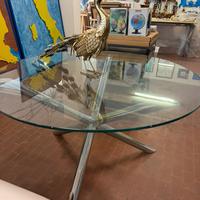 Tavolo rotondo vetro temperato