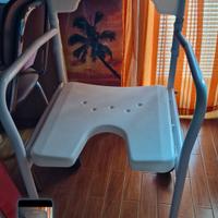 Sedia rigida con rotelle