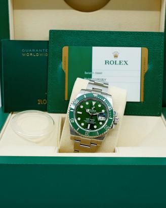 ROLEX SUBMARINER 116610LV HULK 2017 ECCELLENTE