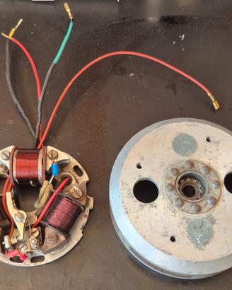 volano e statore vespa faro basso