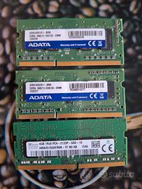 3 banchi ram pc portatile ddr