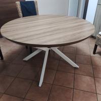 Tavolo tondo moderno  allungabile 