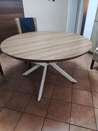 Tavolo tondo moderno  allungabile 