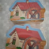 due porta merende mulino casetta 