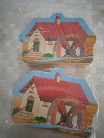 due porta merende mulino casetta 