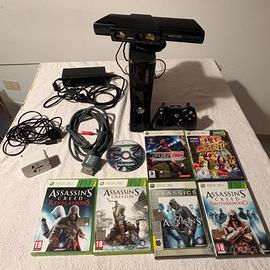 Xbox 360 slim 250gb+7 giochi+accessori