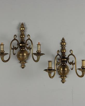 Coppia di Applique in Bronzo Stile Barocco