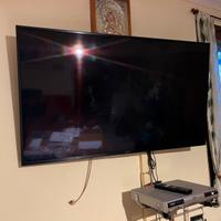 Televisore con supporto a muro