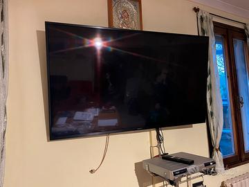 Televisore con supporto a muro