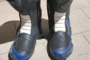 Tuta moto pelle divisibile M TECH+stivali moto.