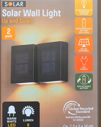 Lampade solari Up & Down,confezione da 2 - lotto 1