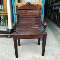 Sedia trono in legno