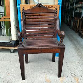 Sedia trono in legno