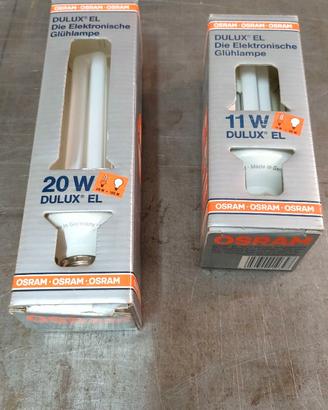 2 Lampadine Vintage OSRAM DULUX EL 20W 11W E27