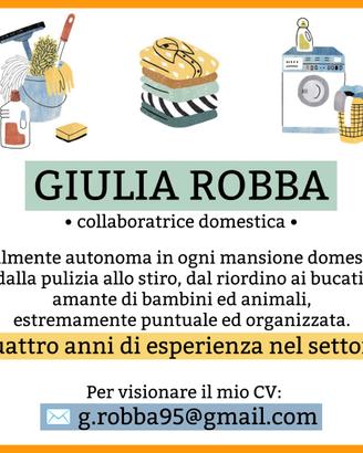 Collaboratrice domestica con esperienza
