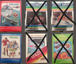 Cartucce Intellivision vintage