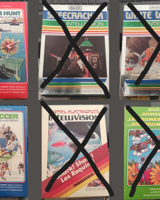 Cartucce Intellivision vintage