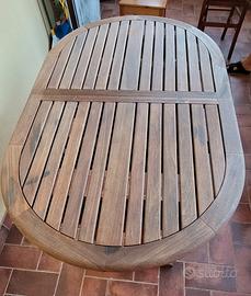 tavolo da esterno in teak