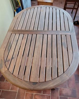 tavolo da esterno in teak