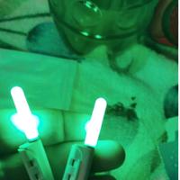 10 Starlight LED Gialli Piu 10 Batterie Pesca Nott
