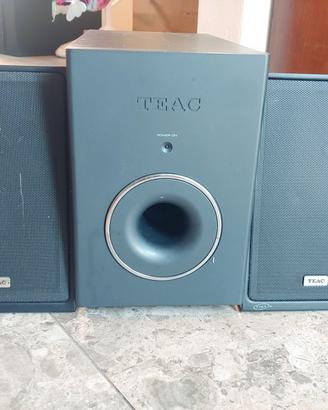 subwoofer TEAC e altoparlanti TEAC NXT piatti