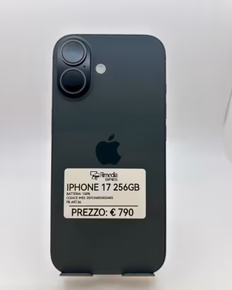 iPhone 17 256GB nero usato garanzia 