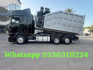 SCANIA S540 SCARRABILE BOB 30 TON + CASSA NUOVA GR