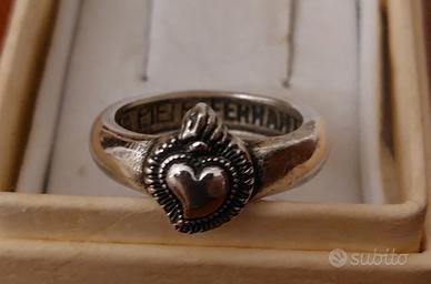Anello Sacro Cuore Pietro Ferrante argento 925