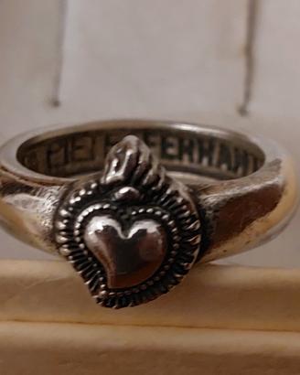 Anello Sacro Cuore Pietro Ferrante argento 925
