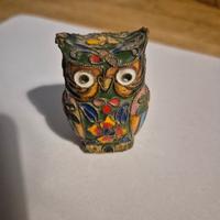 Civetta Vintage Smalto Cloisonné - Porta incenso