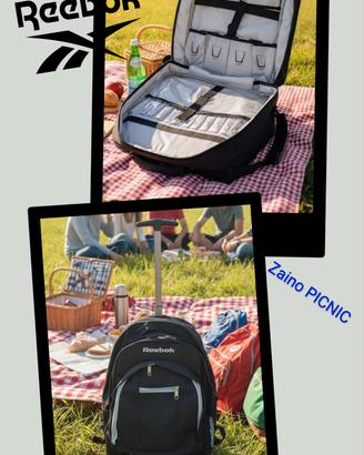 Zaino Trolley Scuola Picnic REEBOK Nuovo