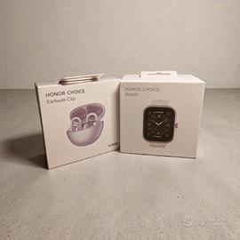 HONOR BUNDLE - Watch bianco + Earbuds viola