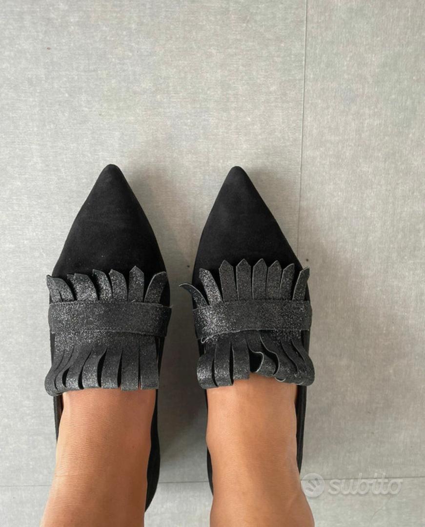 Le Boffi shoes ballerina nera a punta 37 Abbigliamento e