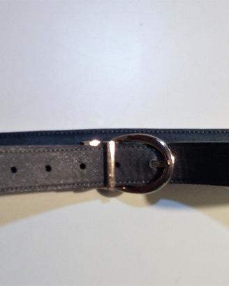 Cintura CARPISA double-face blu o grigia in ecopel