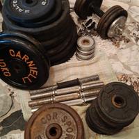 Dischi, manubri, bilancieri, pesi