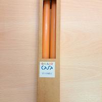 Set 2 candele arancio Galileo Casa