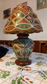 Lampada artigianale pakistana in pelle di cammello