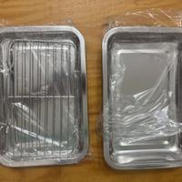 Set teglie da forno + griglia acciaio inox NUOVI