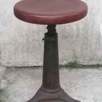sgabello Singer industrial vintage ghisa epoca 