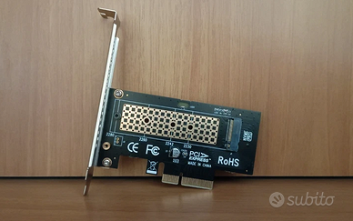 Adattatore PCIe per SSD M.2 NVMe